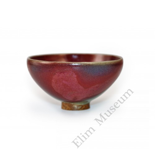 1406  A Song Jun-Ware rosy purple glaze tea bowl  